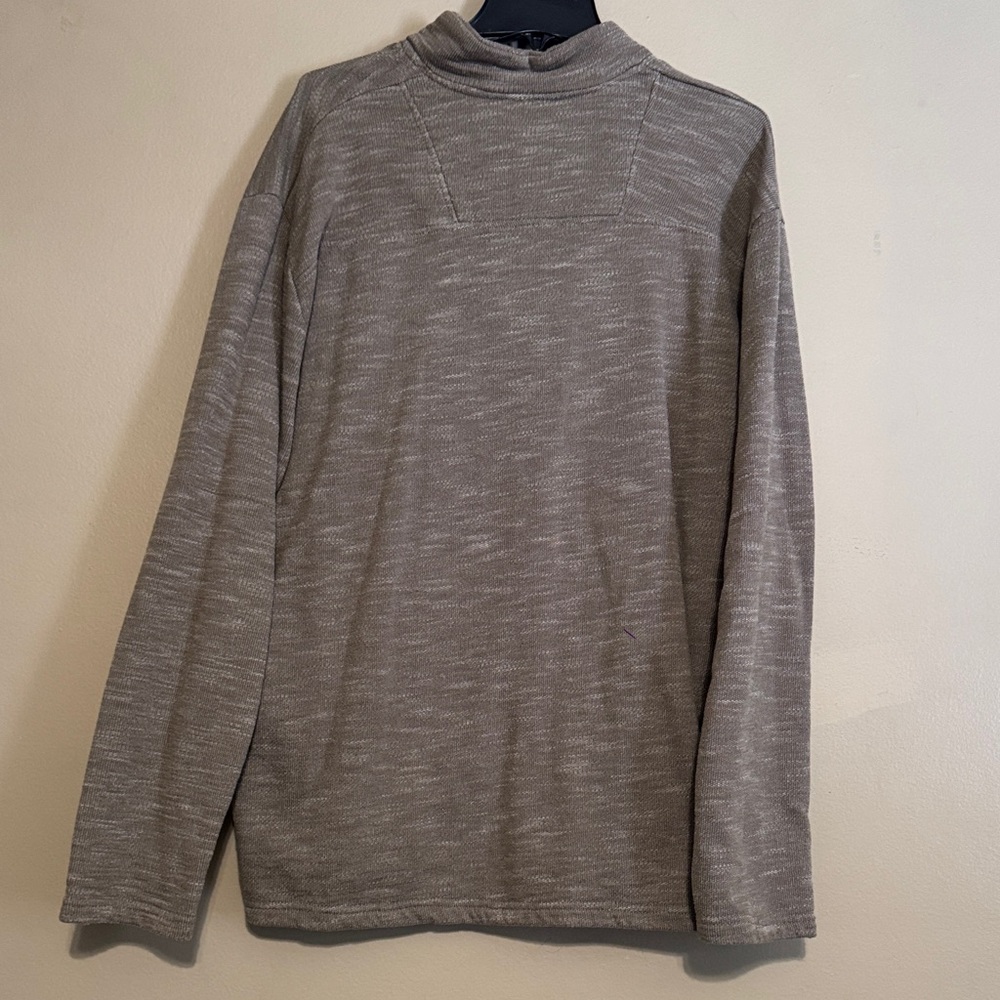 Men’s Southern Marsh Heathered Gray Quarter-Zip Pullover - Picture 8 of 8